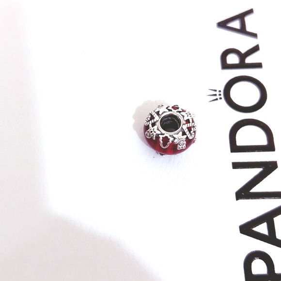 PANDORA Christmas Magic Murano Glass Charm w/box - Picture 2 of 6